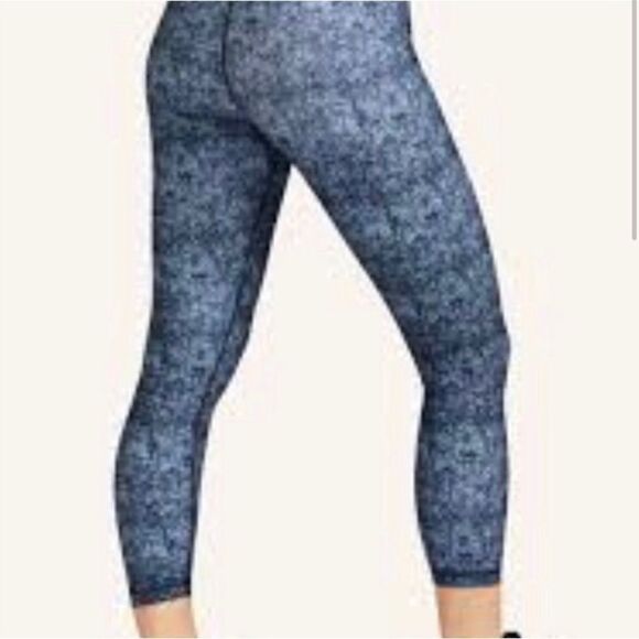 Peloton cadence crop Capri workout leggings blue static large - Picture 2 of 6